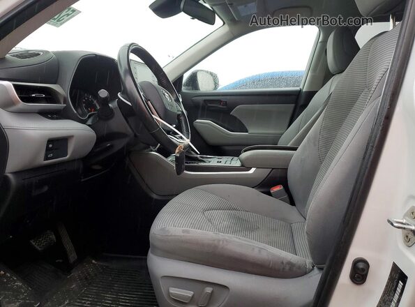 5TDBZRBHXMS548306 2021 TOYOTA HIGHLANDER White Вид салону спереду