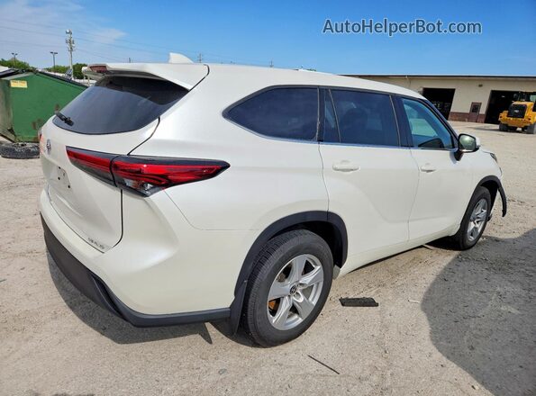 5TDBZRBHXMS548306 2021 TOYOTA HIGHLANDER White Задня права чверть