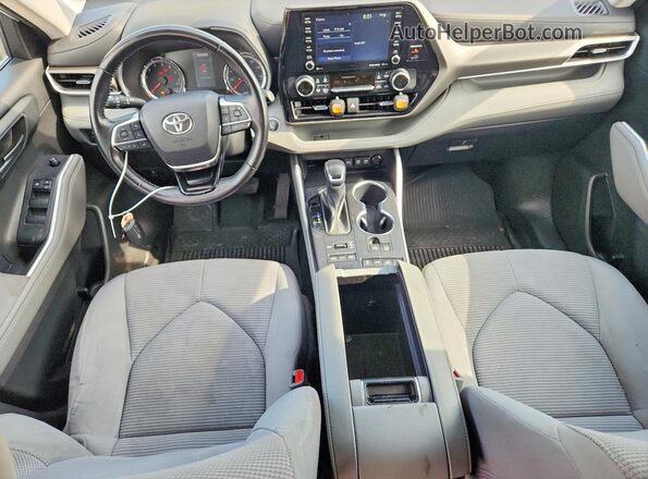 5TDBZRBHXMS548306 2021 TOYOTA HIGHLANDER White Вид панелі приладів