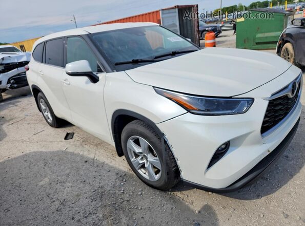 5TDBZRBHXMS548306 2021 TOYOTA HIGHLANDER White Передня права чверть