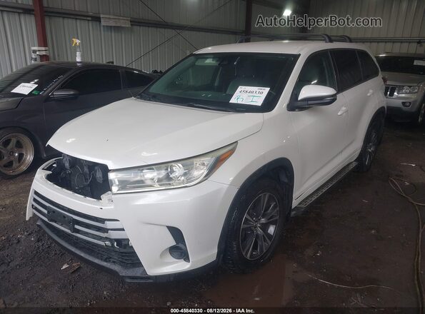 5TDBZRFH0HS366078 2017 TOYOTA HIGHLANDER White Առջևի ձախ երեք քառորդ տեսարան