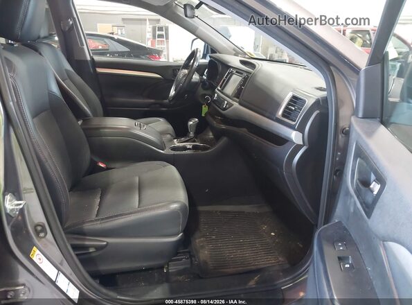 5TDBZRFH0JS814146 2018 TOYOTA HIGHLANDER Gray Widok wnętrza z przodu