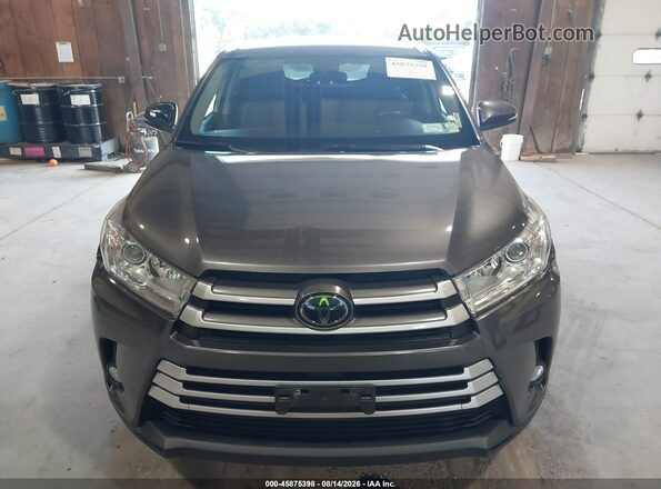 5TDBZRFH0JS814146 2018 TOYOTA HIGHLANDER Gray Widok zestawu wskaźników