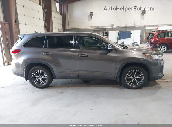 5TDBZRFH0JS814146 2018 TOYOTA HIGHLANDER Gray Widok wnętrza z tyłu