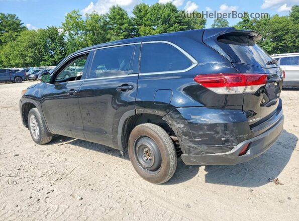 5TDBZRFH0JS911458 2018 TOYOTA HIGHLANDER Black Հետևի ձախ