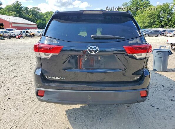 5TDBZRFH0JS911458 2018 TOYOTA HIGHLANDER Black Հետևի տեսք