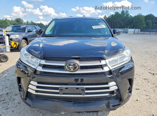 5TDBZRFH0JS911458 2018 TOYOTA HIGHLANDER Black Դիմացի տեսք