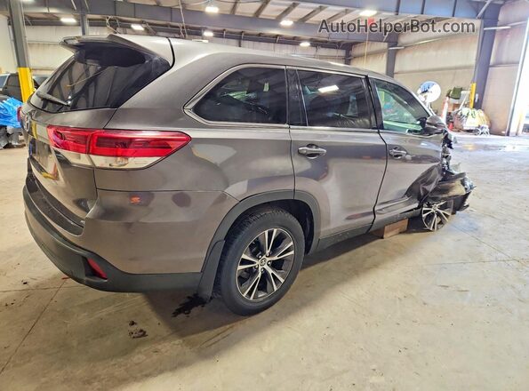 5TDBZRFH0KS942632 2019 TOYOTA HIGHLANDER Gray უკანა მარჯვენა