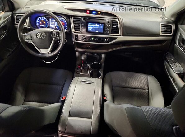 5TDBZRFH0KS942632 2019 TOYOTA HIGHLANDER Gray წინა პანელის ხედი