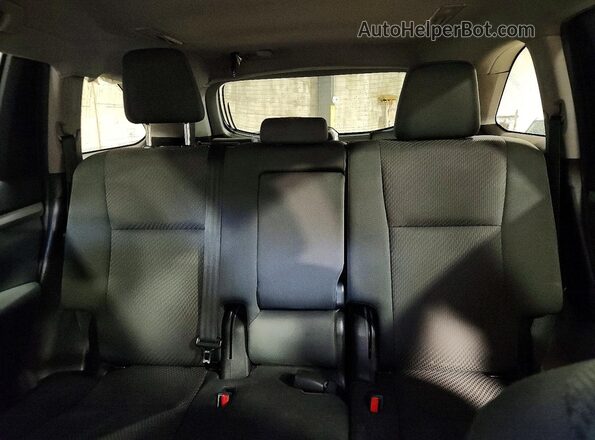 5TDBZRFH0KS942632 2019 TOYOTA HIGHLANDER Gray უკანა სავარძლების ხედი