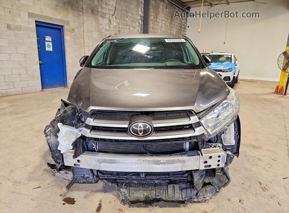5TDBZRFH0KS942632 2019 TOYOTA HIGHLANDER Gray წინა ხედი