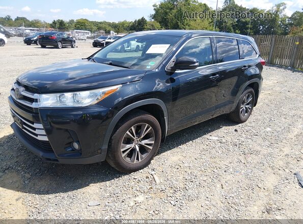 5TDBZRFH1HS405325 2017 TOYOTA HIGHLANDER Black Առջևի ձախ երեք քառորդ տեսարան