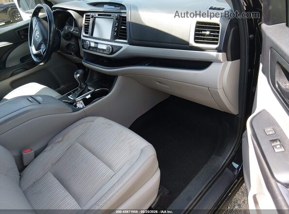 5TDBZRFH1HS405325 2017 TOYOTA HIGHLANDER Black Սալոնի դիմացի տեսք