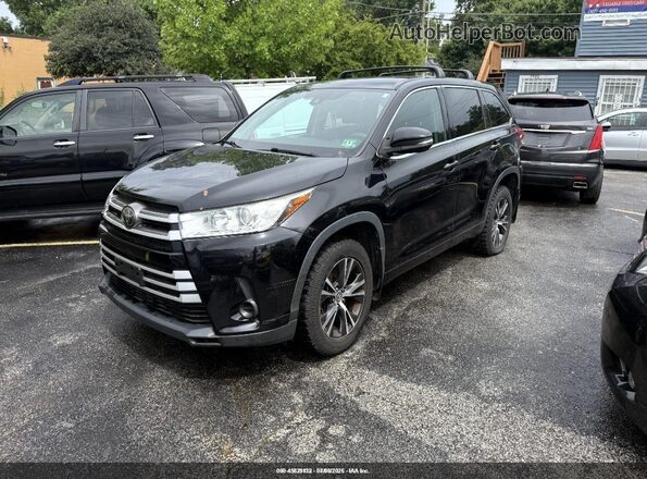 5TDBZRFH1JS883847 2018 TOYOTA HIGHLANDER Black წინა მარცხენა ხედი სამი მეოთხედიდან