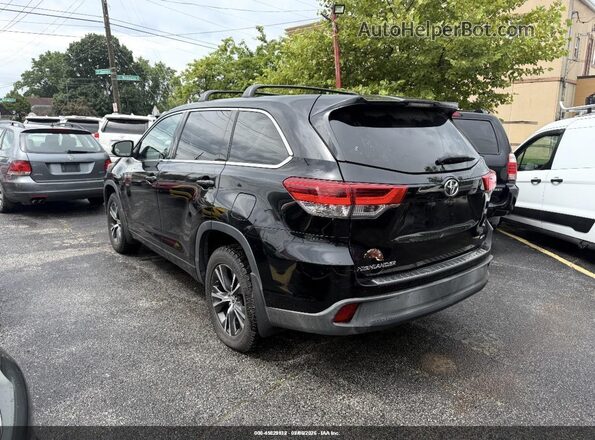 5TDBZRFH1JS883847 2018 TOYOTA HIGHLANDER Black უკანა მარცხენა
