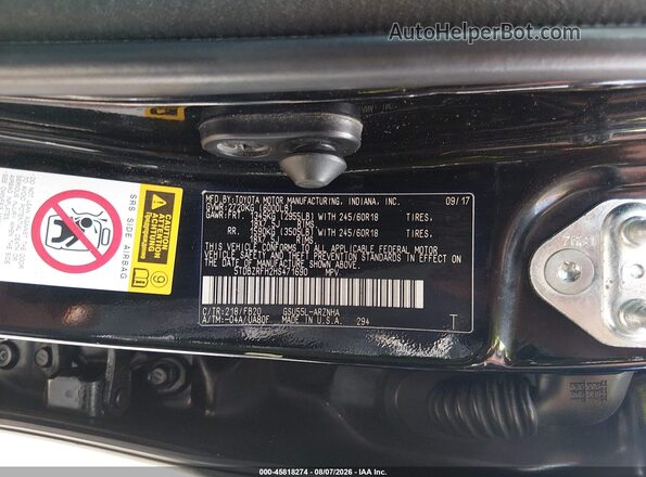 5TDBZRFH2HS471690 2017 TOYOTA HIGHLANDER Черный Вид подкапотного пространства