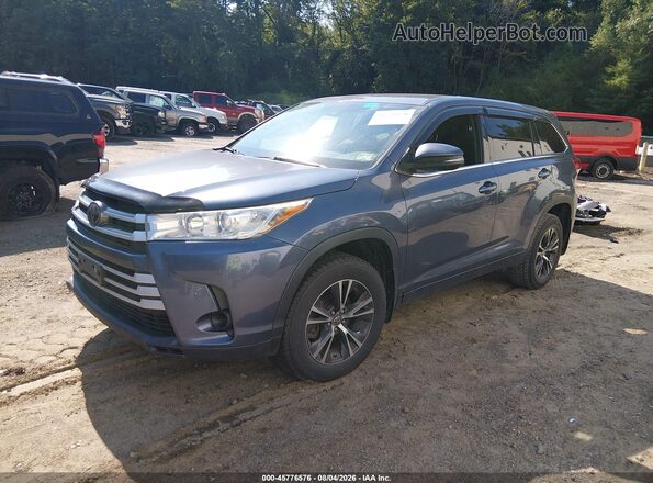 5TDBZRFH2JS868287 2018 TOYOTA HIGHLANDER Blue Przód lewy