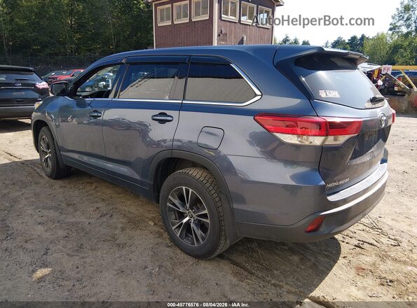 5TDBZRFH2JS868287 2018 TOYOTA HIGHLANDER Blue Tył lewy