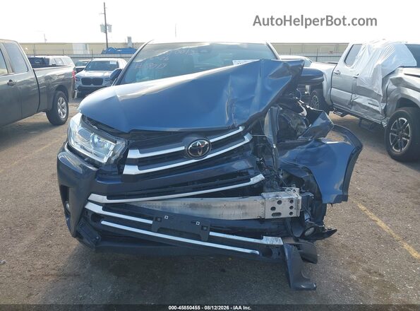 5TDBZRFH3HS473013 2017 TOYOTA HIGHLANDER Blue Вид щитка приладів