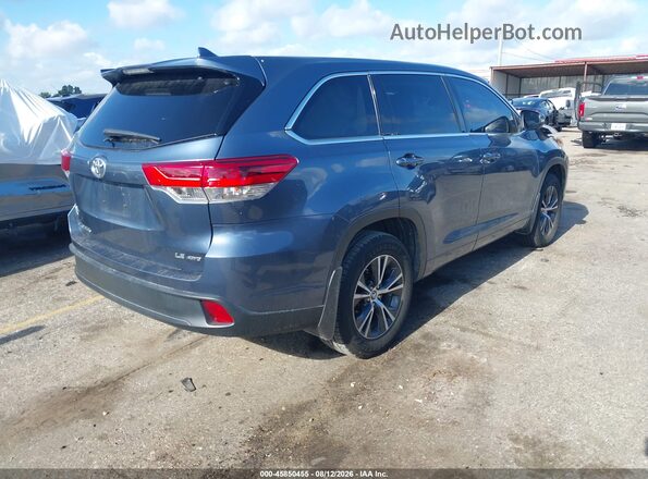 5TDBZRFH3HS473013 2017 TOYOTA HIGHLANDER Blue Задня права чверть