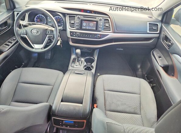 5TDBZRFH3KS965130 2019 TOYOTA HIGHLANDER Blue Vista del salpicadero