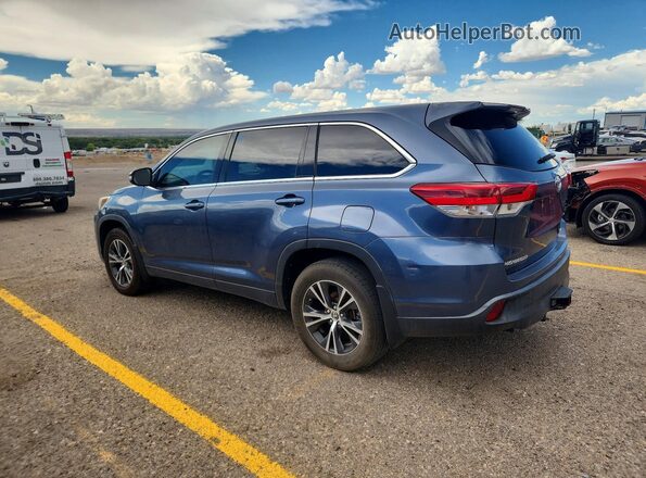 5TDBZRFH3KS965130 2019 TOYOTA HIGHLANDER Blue Trasero izquierdo