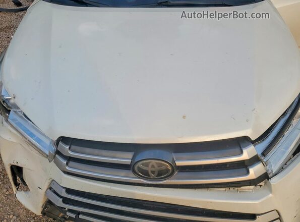 5TDBZRFH4HS452610 2017 TOYOTA HIGHLANDER Белый Вид задней части салона