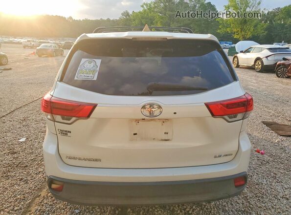 5TDBZRFH4HS452610 2017 TOYOTA HIGHLANDER Белый Вид сзади