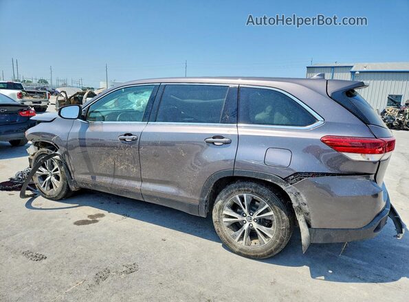 5TDBZRFH4KS954640 2019 TOYOTA HIGHLANDER Charcoal Հետևի ձախ