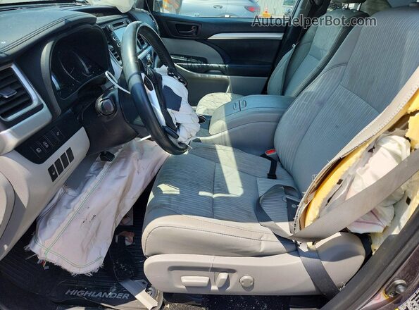 5TDBZRFH4KS954640 2019 TOYOTA HIGHLANDER Charcoal Սալոնի դիմացի տեսք