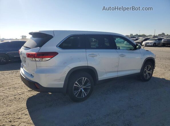 5TDBZRFH4KS981207 2019 TOYOTA HIGHLANDER White Задня права чверть