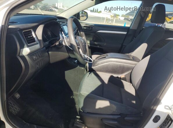 5TDBZRFH4KS981207 2019 TOYOTA HIGHLANDER White Вид салону спереду