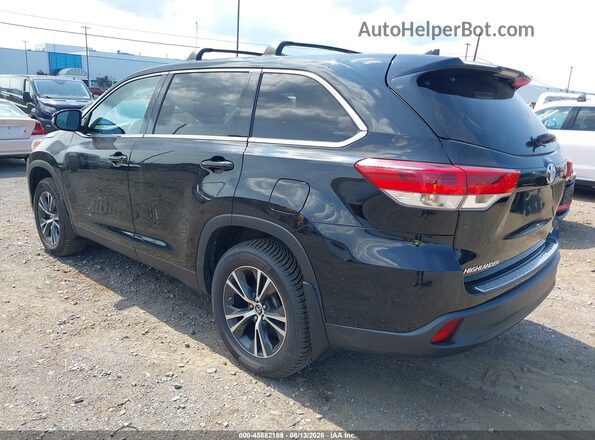 5TDBZRFH5KS974332 2019 TOYOTA HIGHLANDER Black Trasero izquierdo