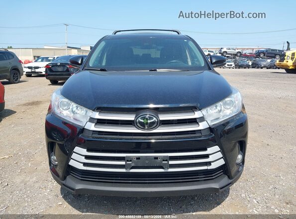 5TDBZRFH5KS974332 2019 TOYOTA HIGHLANDER Black Vista del cuadro de instrumentos