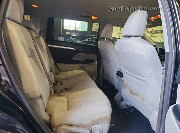 5TDBZRFH6JS808738 2018 TOYOTA HIGHLANDER Черный Вид задней части салона