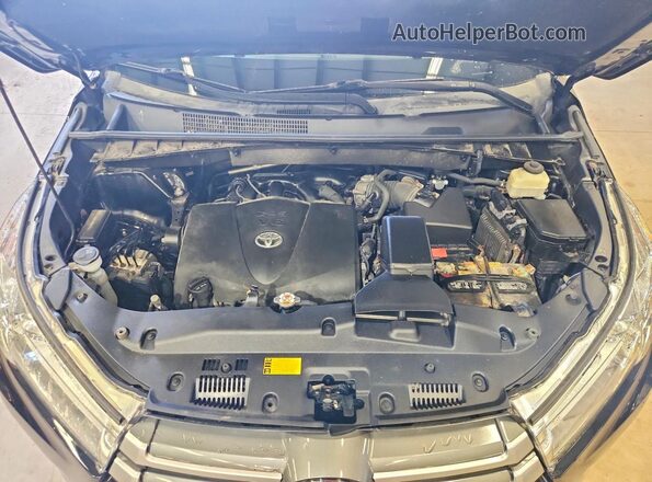 5TDBZRFH6JS808738 2018 TOYOTA HIGHLANDER Черный Вид подкапотного пространства