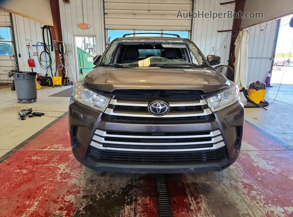 5TDBZRFH6KS950430 2019 TOYOTA HIGHLANDER Gray წინა ხედი