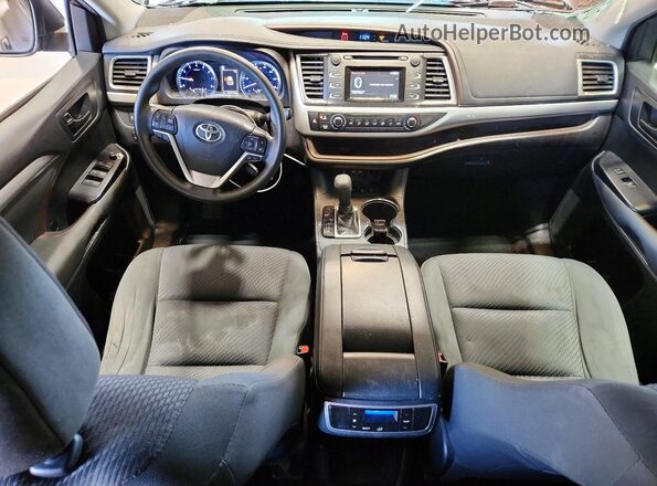 5TDBZRFH6KS950430 2019 TOYOTA HIGHLANDER Gray წინა პანელის ხედი