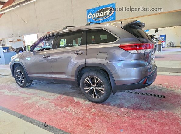 5TDBZRFH6KS950430 2019 TOYOTA HIGHLANDER Gray Trasero izquierdo