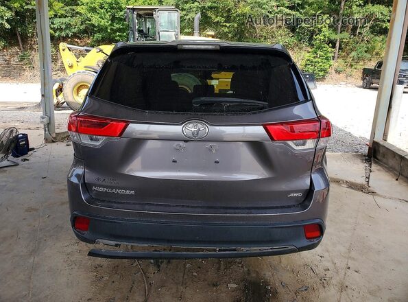 5TDBZRFH6KS962271 2019 TOYOTA HIGHLANDER Gray Widok z tyłu
