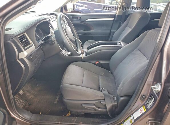 5TDBZRFH6KS962271 2019 TOYOTA HIGHLANDER Gray Widok wnętrza z przodu