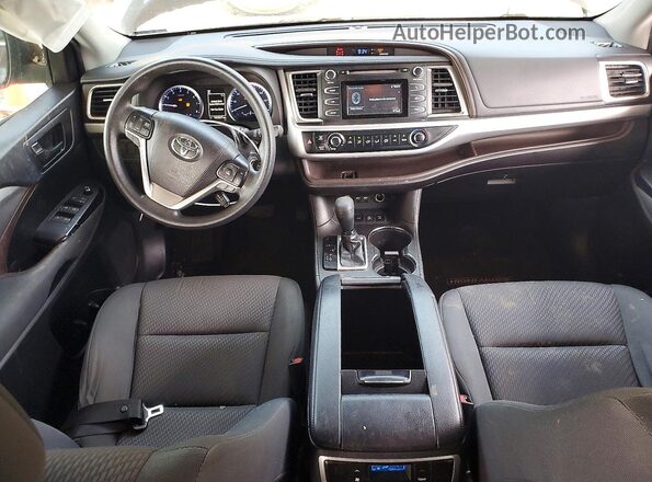 5TDBZRFH6KS962271 2019 TOYOTA HIGHLANDER Gray Widok deski rozdzielczej