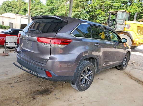 5TDBZRFH6KS962271 2019 TOYOTA HIGHLANDER Gray Tył prawy