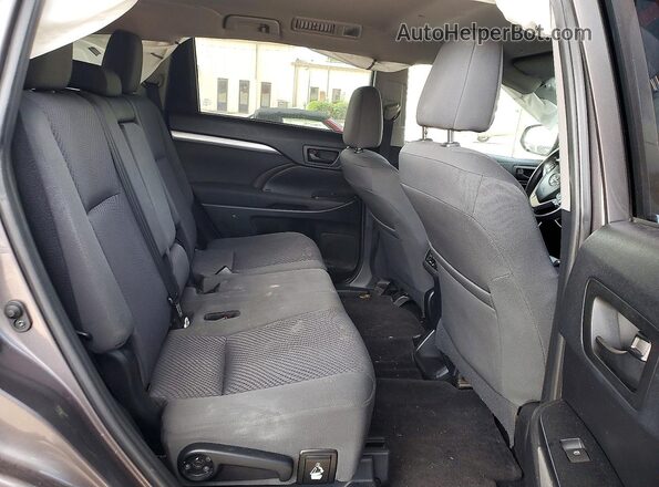 5TDBZRFH6KS962271 2019 TOYOTA HIGHLANDER Gray Widok tylnych siedzeń