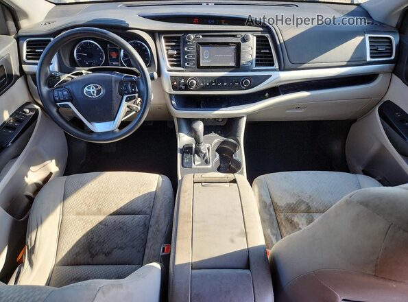 5TDBZRFH6KS962495 2019 TOYOTA HIGHLANDER Blue Առջևի վահանակի տեսք