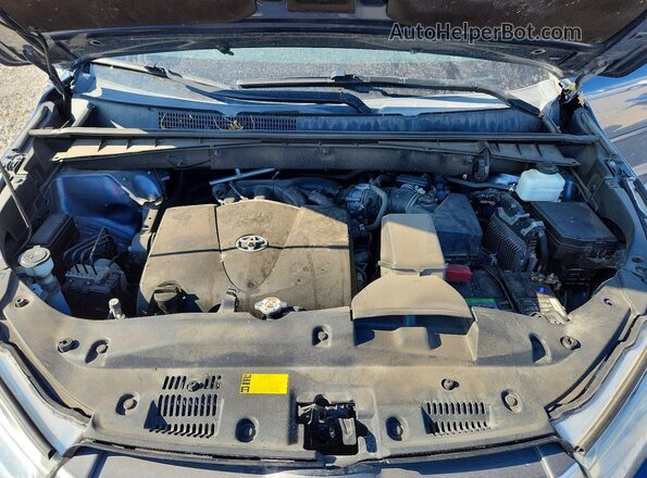 5TDBZRFH6KS962495 2019 TOYOTA HIGHLANDER Blue Շարժիչի բաժամունքի տեսք