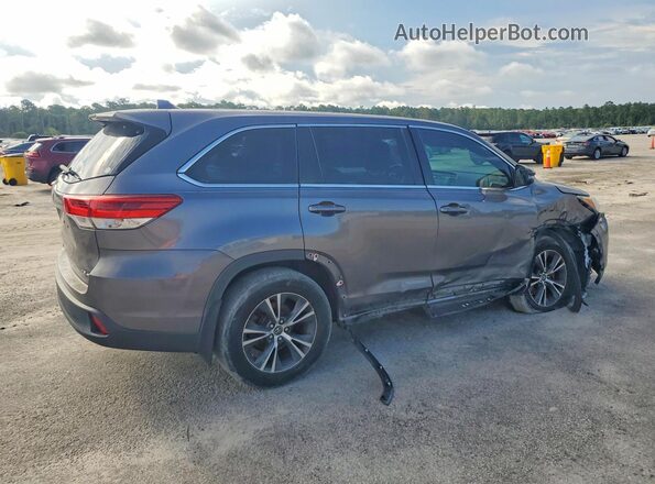5TDBZRFH7HS416118 2017 TOYOTA HIGHLANDER Gray Trasero derecho