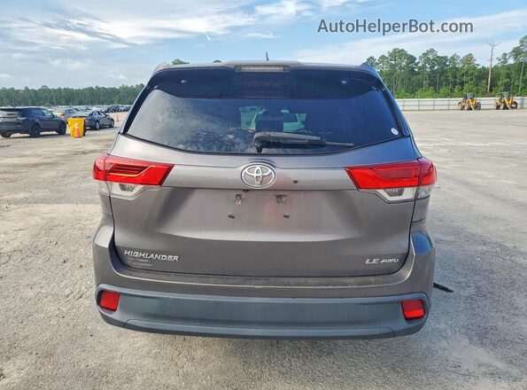5TDBZRFH7HS416118 2017 TOYOTA HIGHLANDER Gray Vista trasera