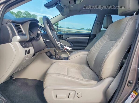 5TDBZRFH7HS416118 2017 TOYOTA HIGHLANDER Gray Vista interior delantera