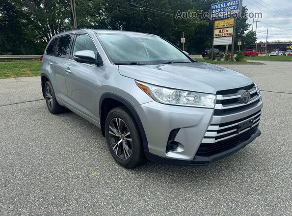 5TDBZRFH7JS845989 2018 TOYOTA HIGHLANDER Серебряный Задняя левая четверть